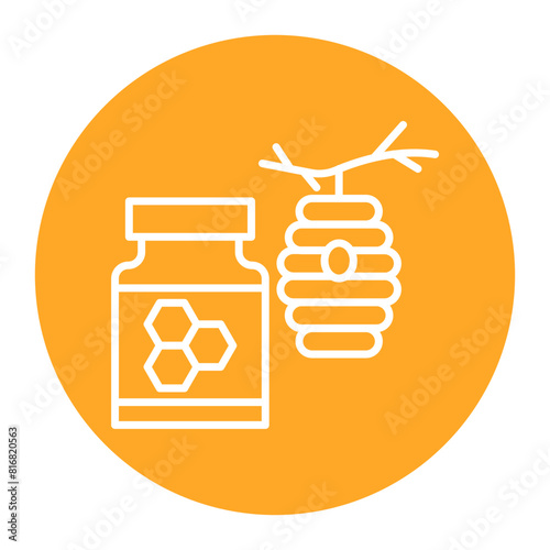 Honey vector icon. Can be used for Agriculture iconset.