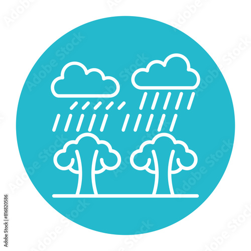 Raining vector icon. Can be used for Agriculture iconset.