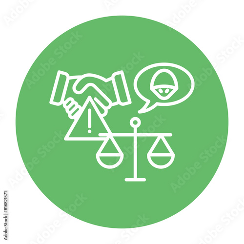 Pretext vector icon. Can be used for Crime Investigation iconset.