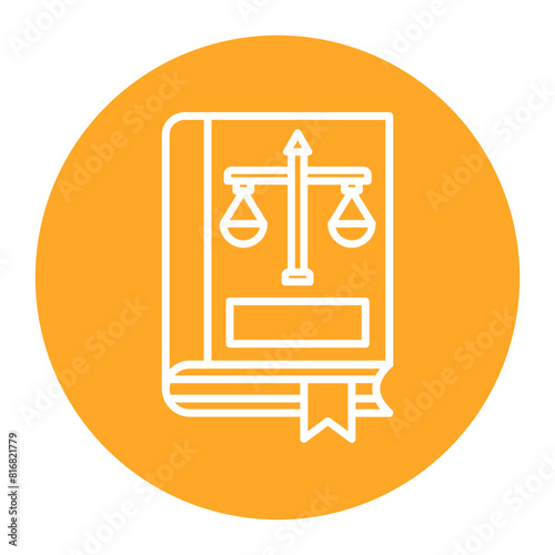 Law Book vector icon. Can be used for Human Rights iconset.