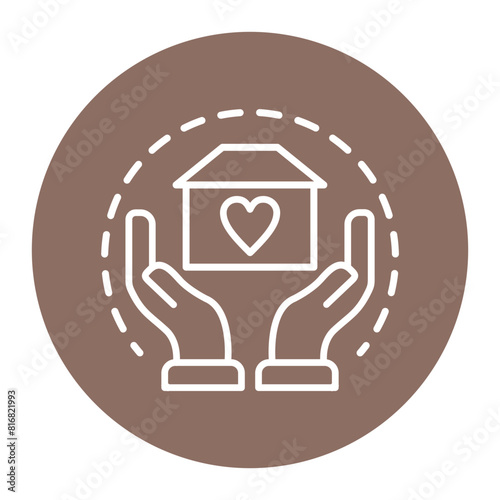 Charity vector icon. Can be used for Human Rights iconset.