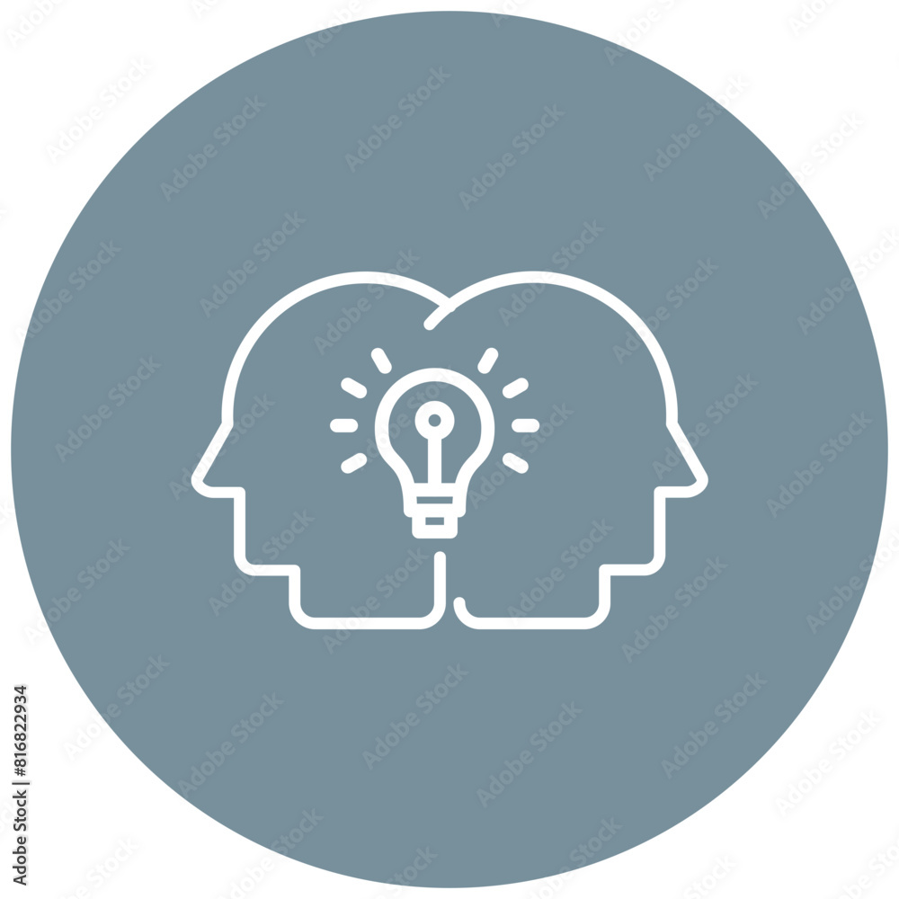Collective Intelligence vector icon. Can be used for Teamwork iconset. Collective Intelligence vector icon. Can be used for Teamwork iconset.