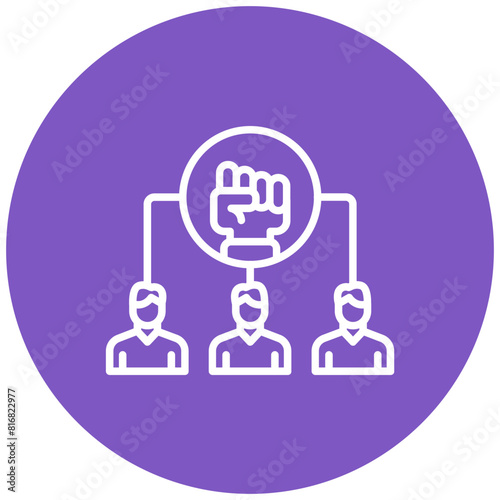Team Empowerment vector icon. Can be used for Teamwork iconset.