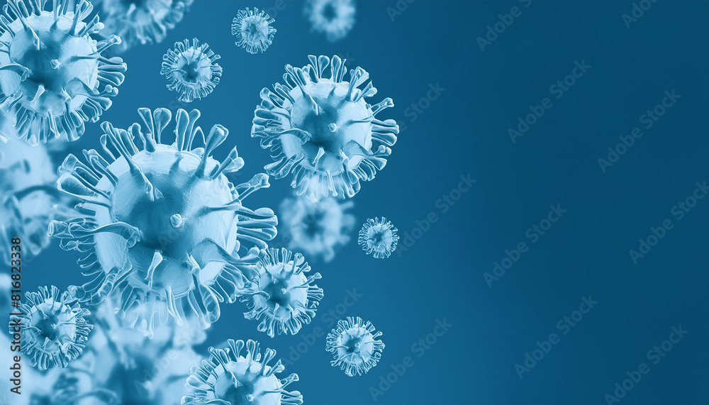 Abstract microscopic virus or bacteria. Microbiology and biology. 3D render. Scientific background Abstract microscopic virus or bacteria. Microbiology and biology. 3D render. Scientific background
