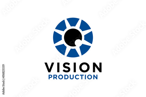 Hitech eye medical clinic logo icon