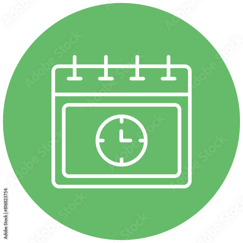Deadline vector icon. Can be used for Project Assesment iconset.