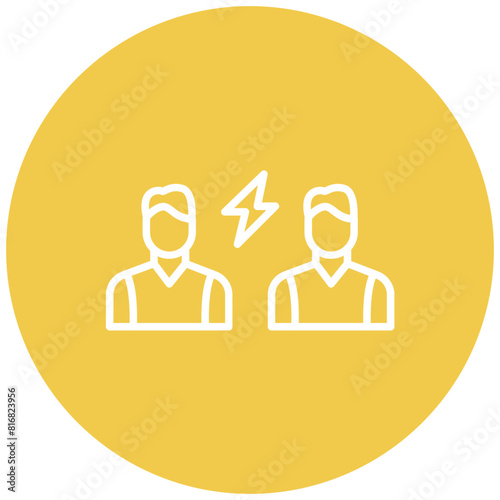 Conflict Resolution vector icon. Can be used for Project Assesment iconset.