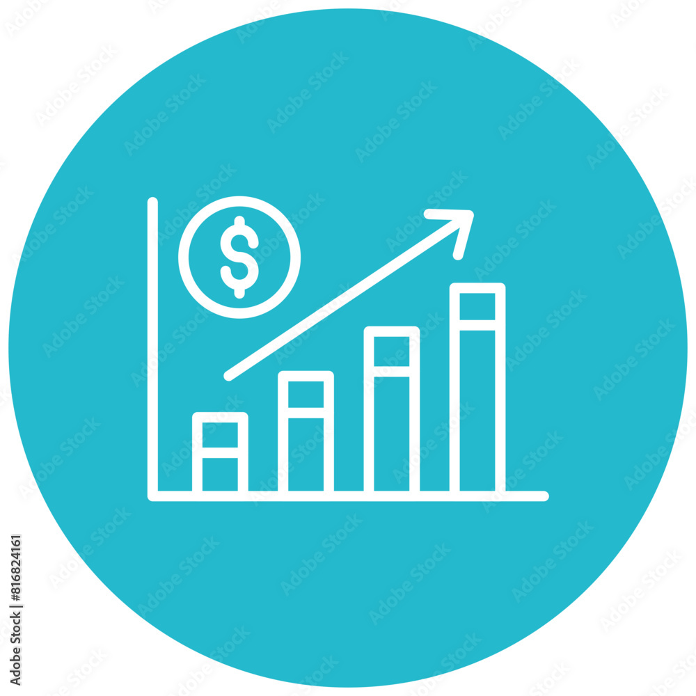 Business Growth vector icon. Can be used for Charity iconset. Business Growth vector icon. Can be used for Charity iconset.