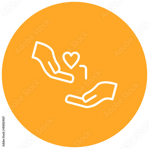 Kindness vector icon. Can be used for Charity iconset.
