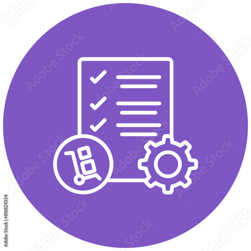 Procurement Survey vector icon. Can be used for Charity iconset.