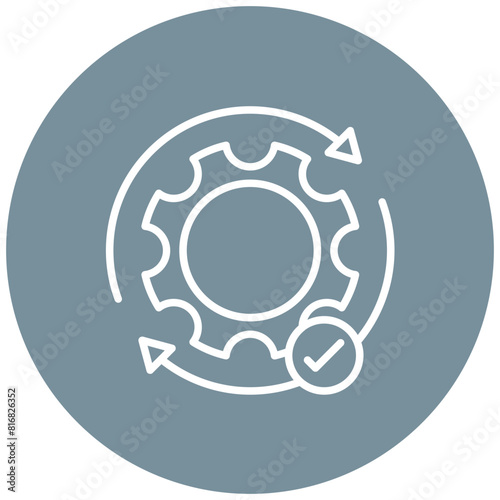 Execution vector icon. Can be used for Action Plan iconset.