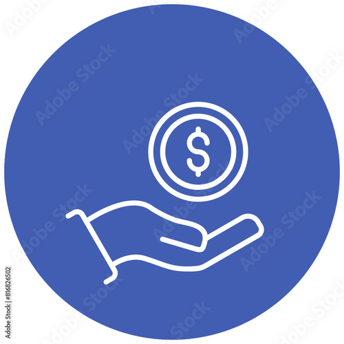 Financial Assistance vector icon. Can be used for Loan iconset.