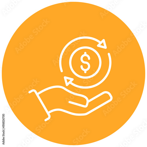 Debt Relief vector icon. Can be used for Loan iconset.