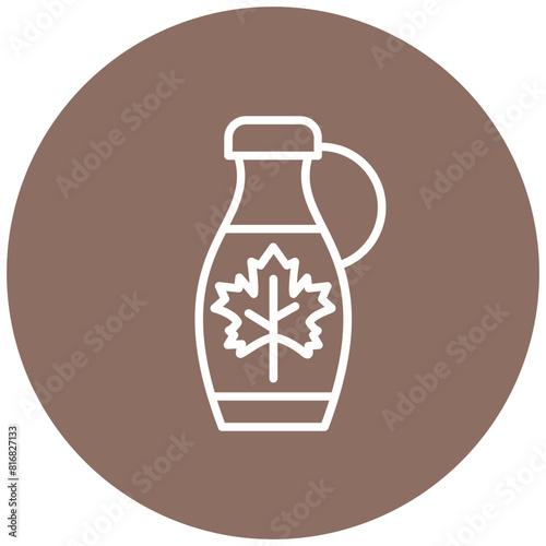 Maple Syrup vector icon. Can be used for World Cuisine iconset.