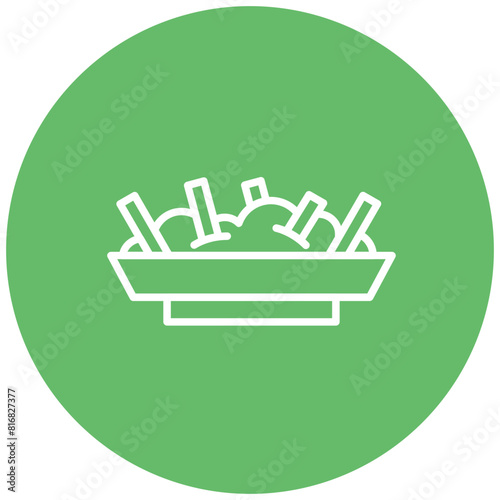Poutine vector icon. Can be used for World Cuisine iconset.