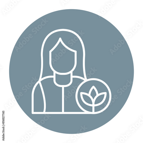 Massage Therapist vector icon. Can be used for Spa iconset.