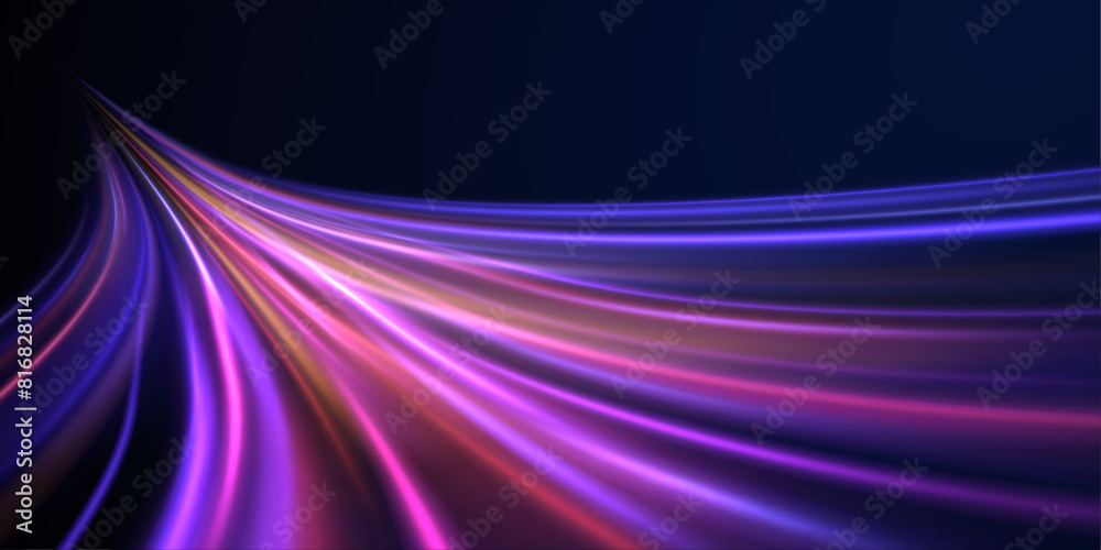 Glowing swirl bokeh effect. speed neon line. Vector swirl trail effect. Speed connection vector background. Glowing swirl bokeh effect. speed neon line. Vector swirl trail effect. Speed connection vector background.
