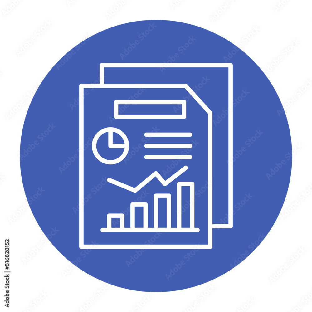 Business Report vector icon. Can be used for Business and Finance iconset. Business Report vector icon. Can be used for Business and Finance iconset.