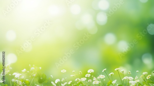 Spring green photo realastic background © Alice