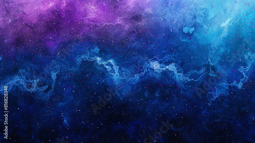 Celestial Galaxy Gradient A celestial galaxy gradient resembling the vast expanse of space with deep indigo blues fading into cosmic purples and shimmering stardust 