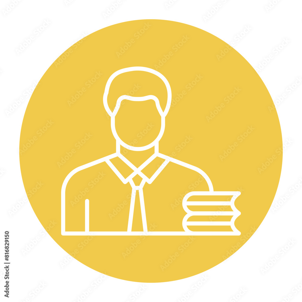 Teacher Male vector icon. Can be used for Literature iconset. Teacher Male vector icon. Can be used for Literature iconset.