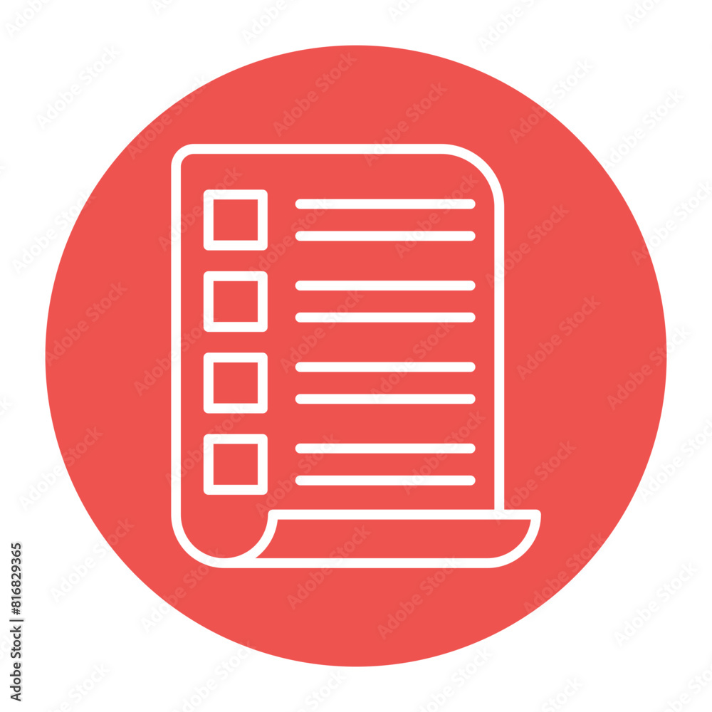 Book List vector icon. Can be used for Literature iconset. Book List vector icon. Can be used for Literature iconset.