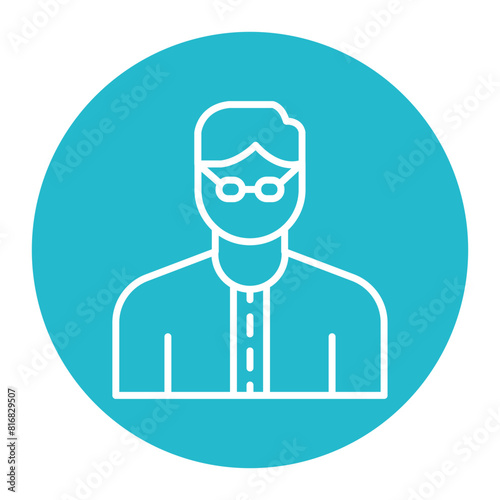 Character Male vector icon. Can be used for Literature iconset.