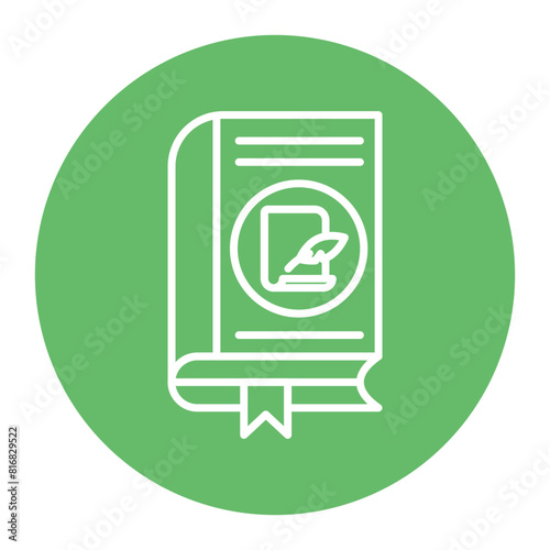 Prose vector icon. Can be used for Literature iconset. photo