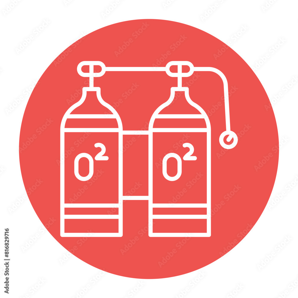 Diving Cylinder vector icon. Can be used for Vacation and Tourism iconset. Diving Cylinder vector icon. Can be used for Vacation and Tourism iconset.