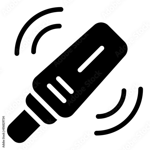 Metal Detector glyph icon
