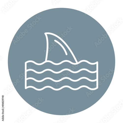 Fins vector icon. Can be used for Vacation and Tourism iconset.