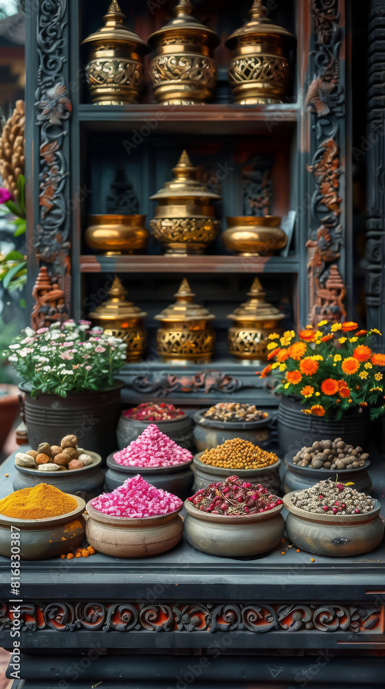 Spices play a role in religious offerings and rituals, underscoring their spiritual and cultural importance. Spices play a role in religious offerings and rituals, underscoring their spiritual and cultural importance.
