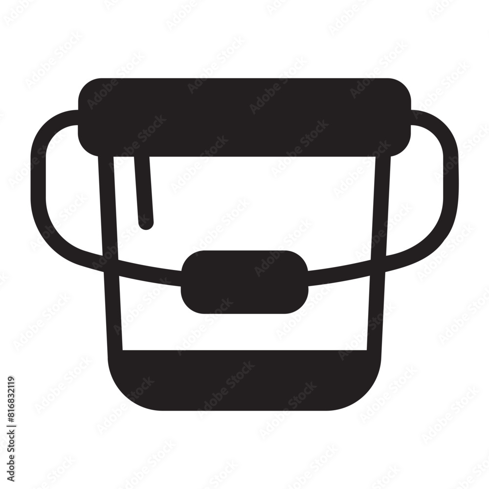 bucket glyph icon bucket glyph icon
