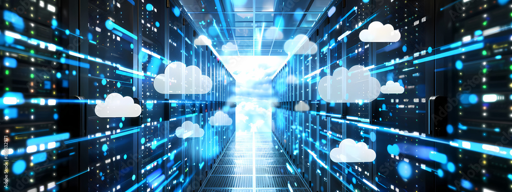 Naklejka premium Virtualized Networks: The Architecture of the Cloud