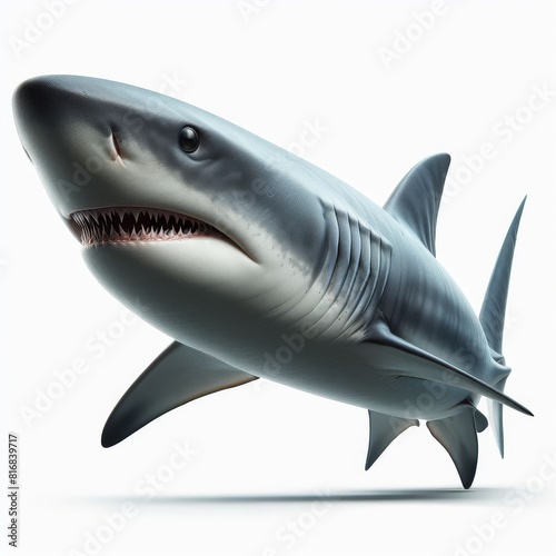 shark isolated on white