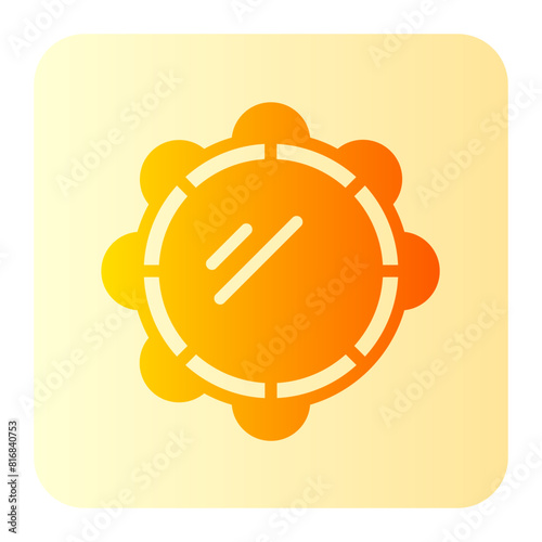 tambourine gradient icon