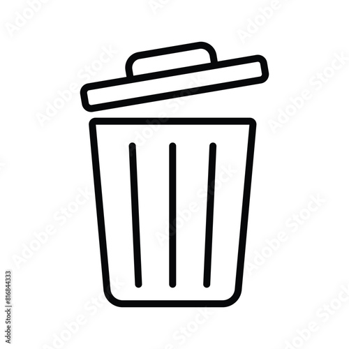trash can icon vector design template simple and clean