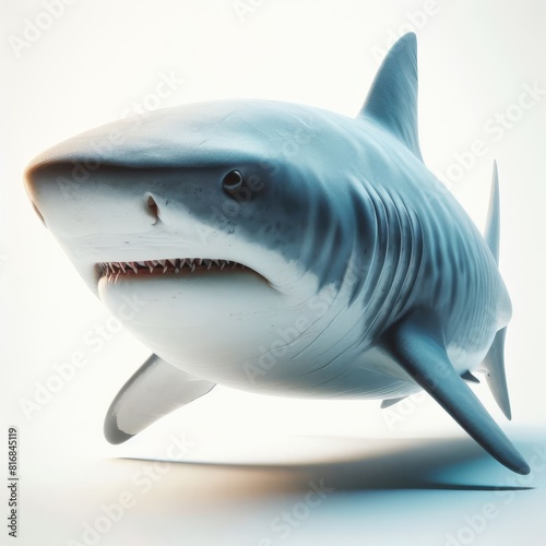 shark isolated on white