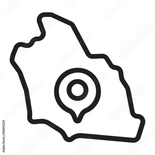 saudi arabia line icon