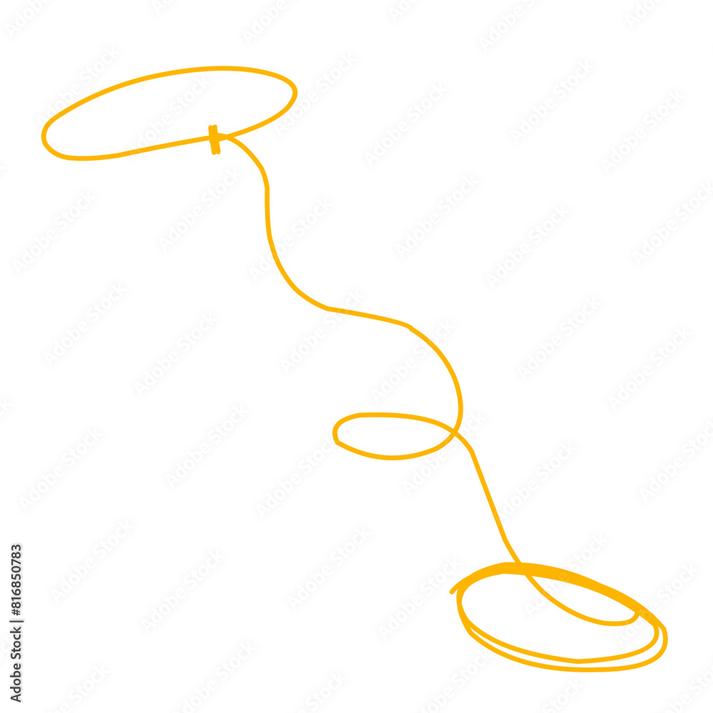 Fototapeta premium Cowboy Rope Illustration