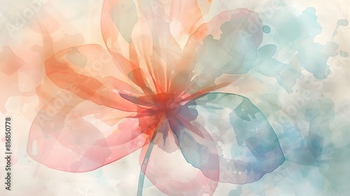 Ethereal Watercolor Flower ...