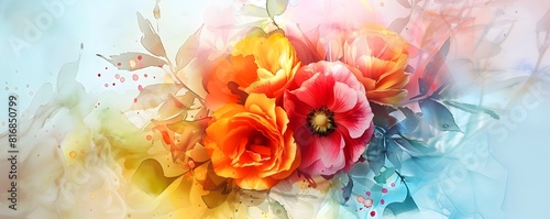 Captivating Watercolor Bouq...