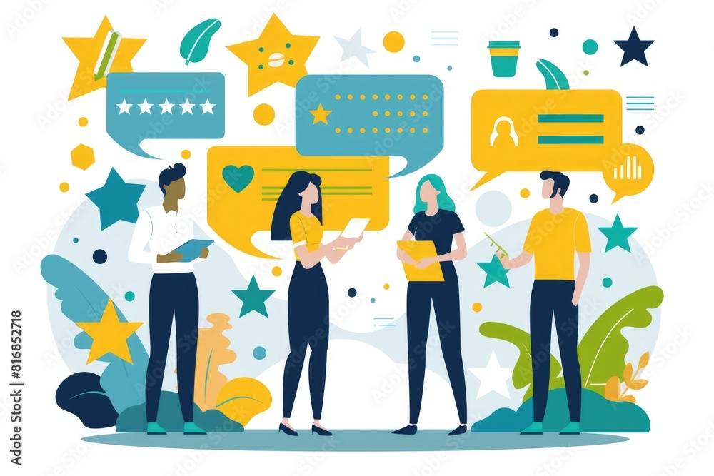 Fototapeta premium A group of people standing next to each other. Suitable for team, diversity, and unity concepts