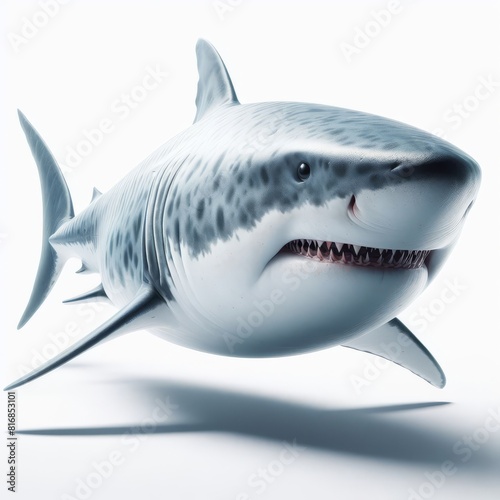 shark isolated on white