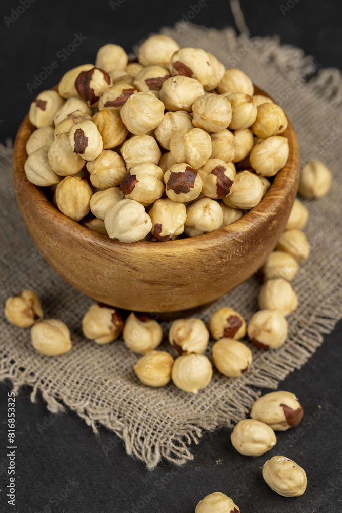 Delicious Yellow Hazelnuts without shells Delicious Yellow Hazelnuts without shells