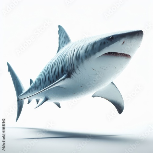 shark isolated on white