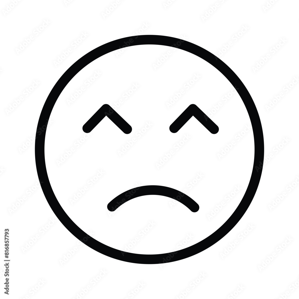 Get this amazing icon of frustrated emoji, premium vector Get this amazing icon of frustrated emoji, premium vector