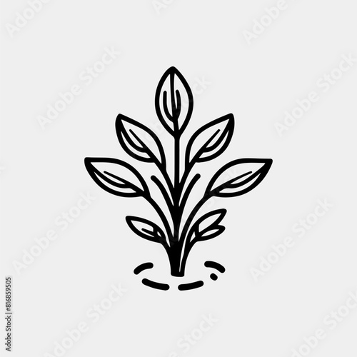 leaf logo icon vector illustration design