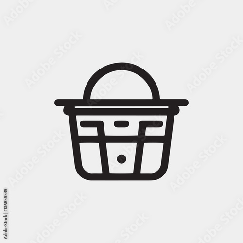 basket logo icon vector template