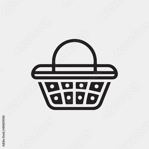 basket icon vector illustration